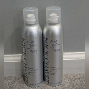 New 2 Lot Nick Chavez Flocker Wet Or Dry Hair Styling Spray 8oz QVC Styling Lift